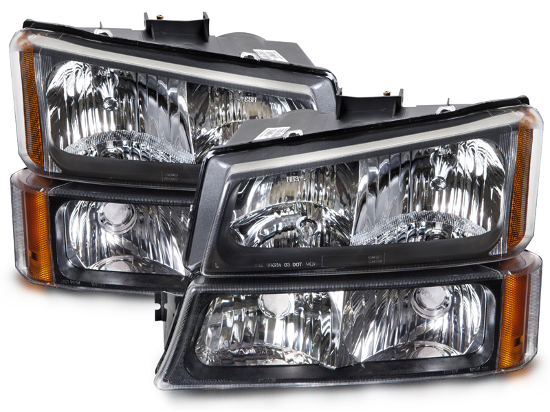 Headlight Set For 2003-2007 Chevrolet