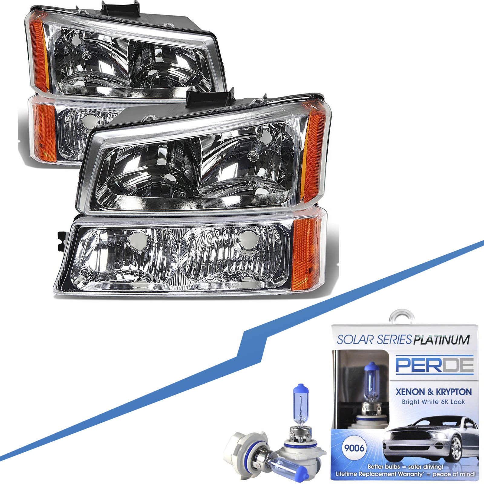 Headlight Set For 2003-2007 Chevrolet GMC