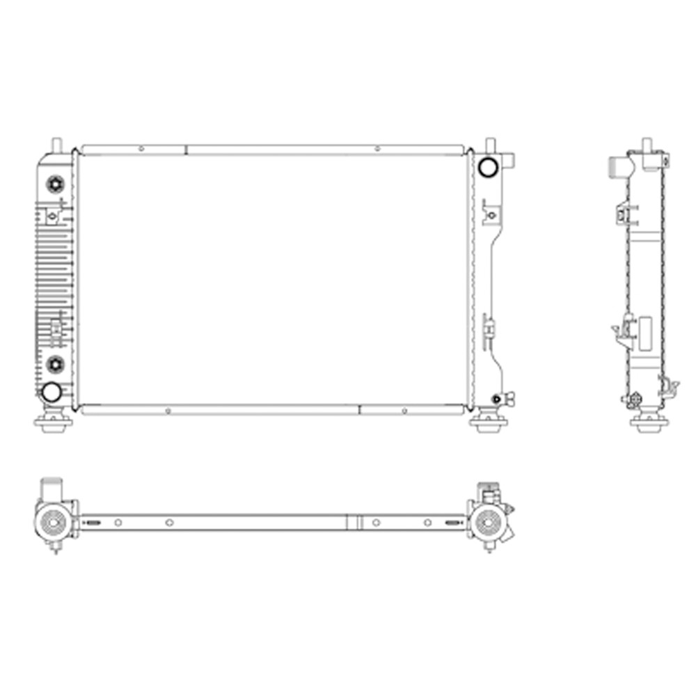 Radiator For 08-09 Chevrolet Equinox, 08-09 Pontiac Torrent, 07-09 Suzuki XL-7
