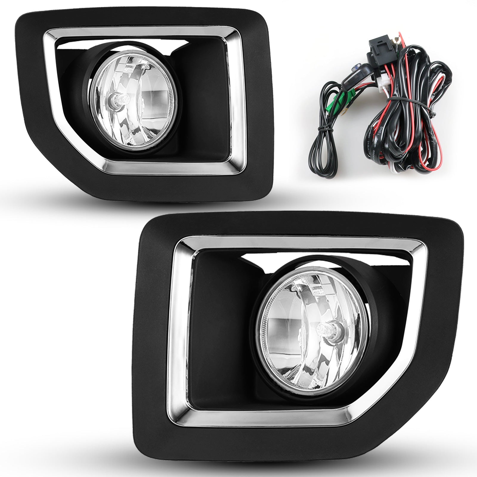Fog Light Set For 15-19 GMC Sierra 2500 HD, 15-19 GMC Sierra 3500 HD