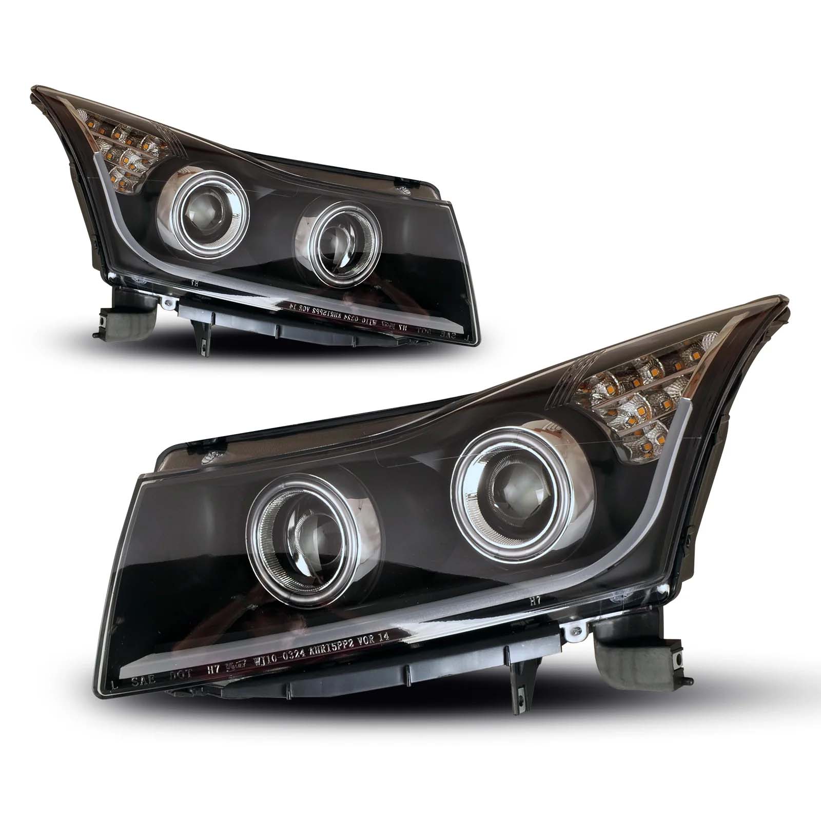 Headlight Set For 11-15 Chevrolet Cruze