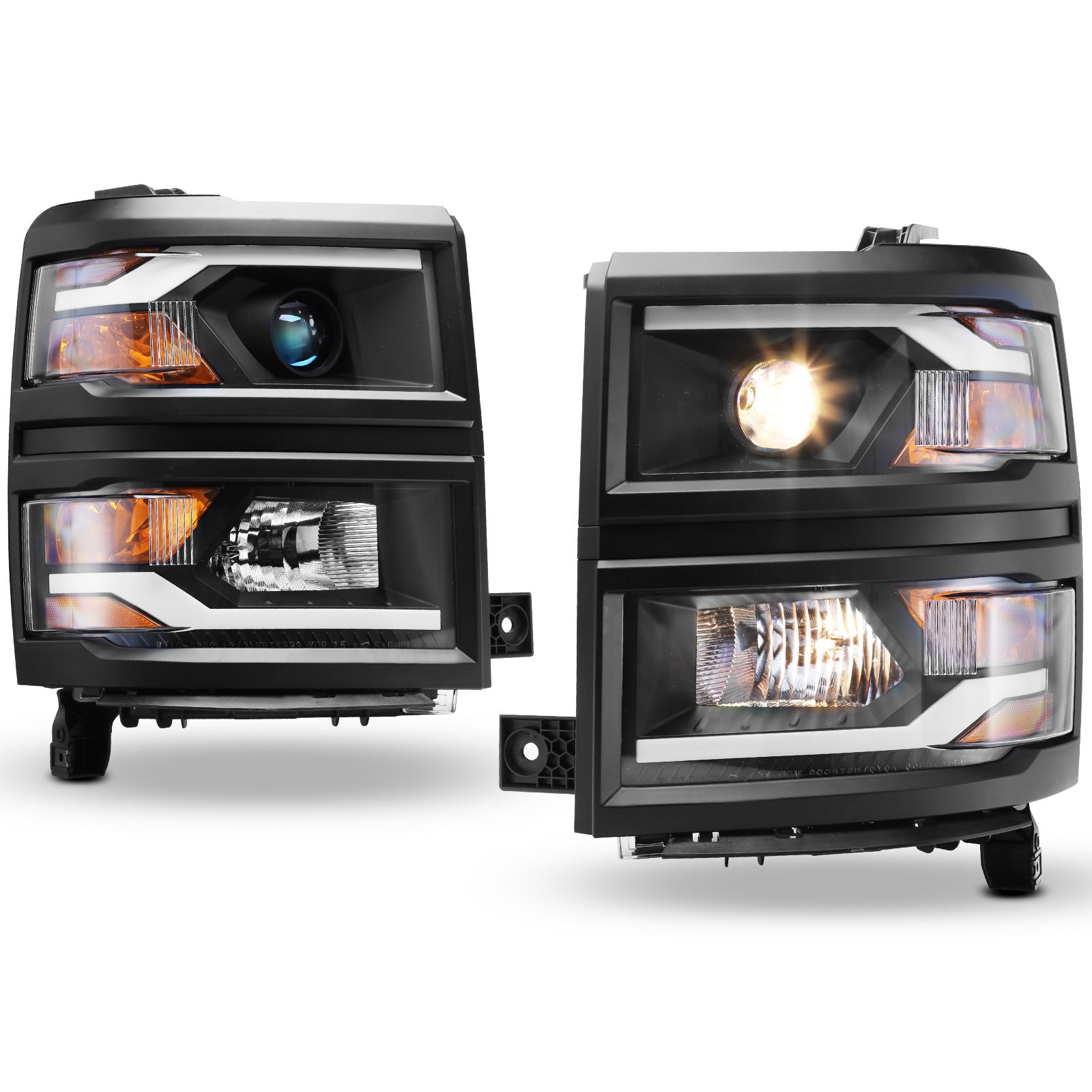 Headlight Set For 14-15 Chevrolet Silverado 1500