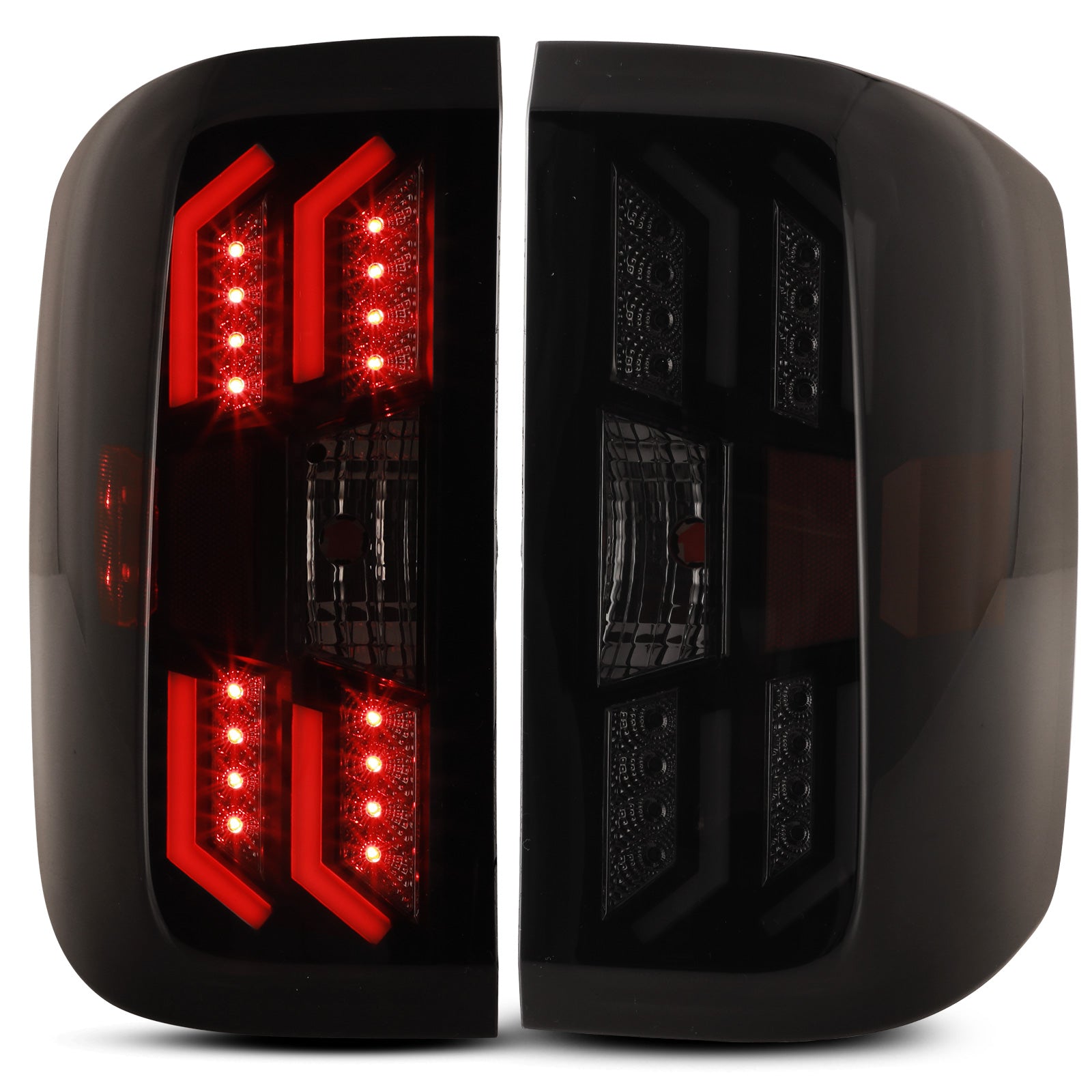 Tail Light Set For 14-18 Chevrolet Silverado 1500, 15-19 Chevrolet Silverado 2500 HD, 15-19 Chevrolet Silverado 3500 HD