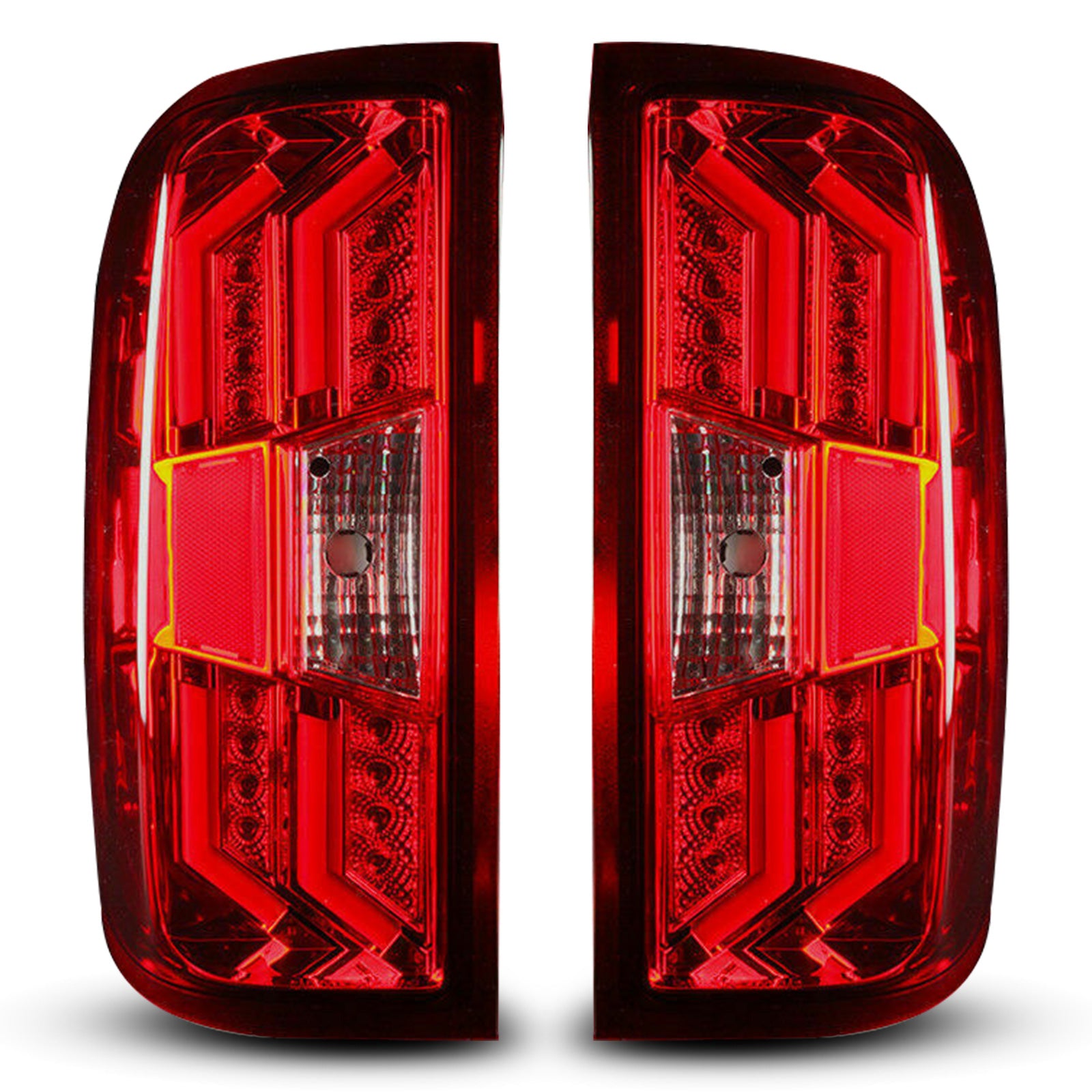 Tail Light Set For 14-18 Chevrolet Silverado 1500, 15-19 Chevrolet Silverado 2500 HD, 15-19 Chevrolet Silverado 3500 HD