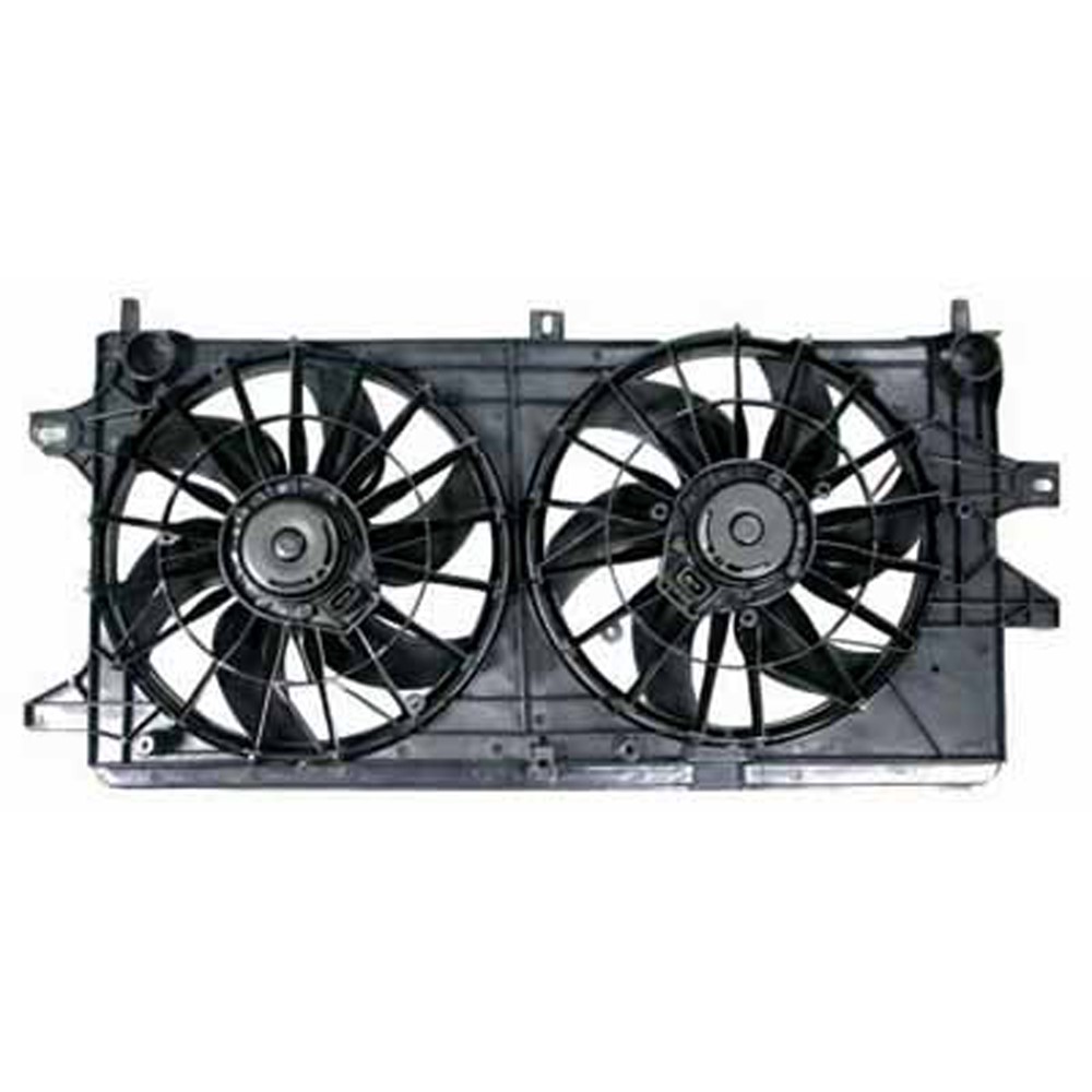 Dual Radiator And Condenser Fan Assembly For 2004-2009 Buick Chevrolet Pontiac