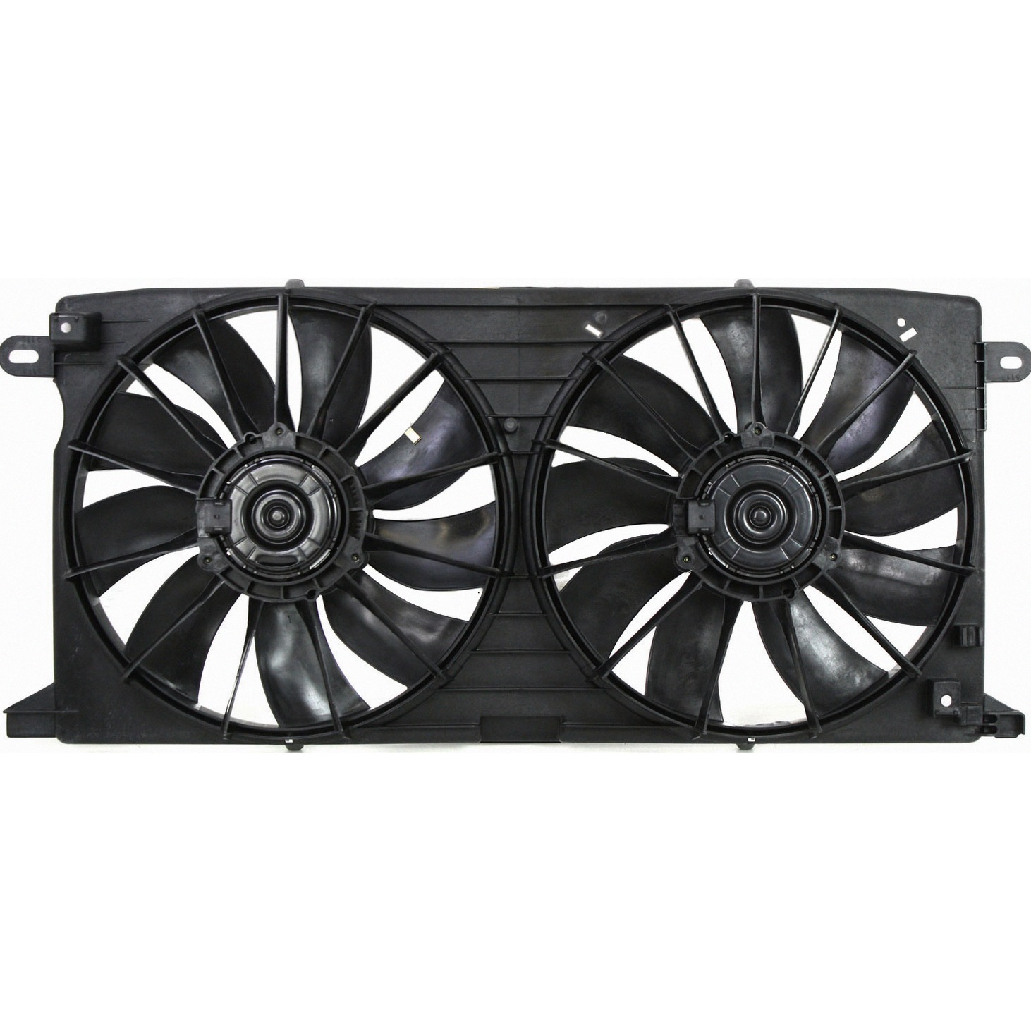 Dual Radiator And Condenser Fan Assembly For 00-05 Cadillac DeVille, 01-03 Oldsmobile Aurora