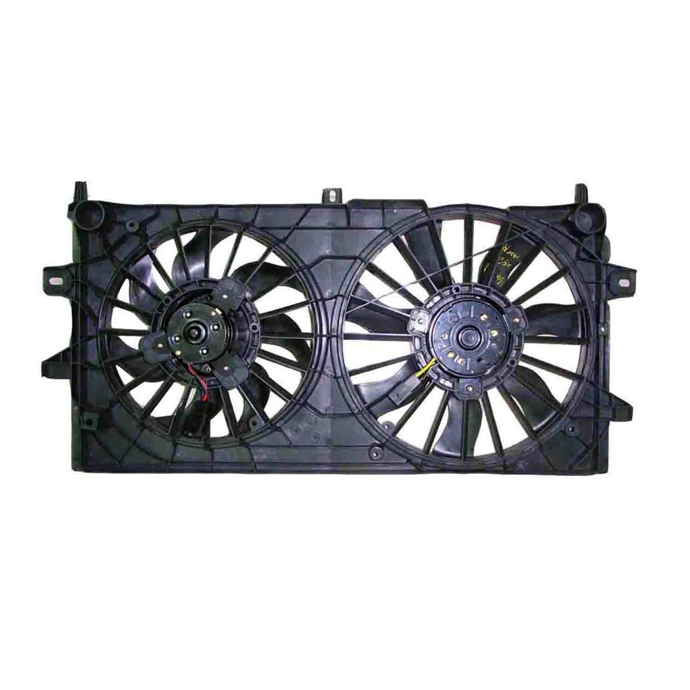 Dual Radiator And Condenser Fan Assembly For 05-08 Buick Allure, 05-08 Buick LaCrosse, 06-11 Chevrolet Impala, 06-07 Chevrolet Monte Carlo