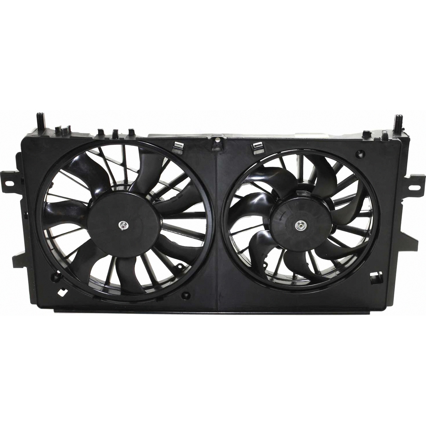 Dual Radiator And Condenser Fan Assembly For 2005-2016 Buick Chevrolet Pontiac