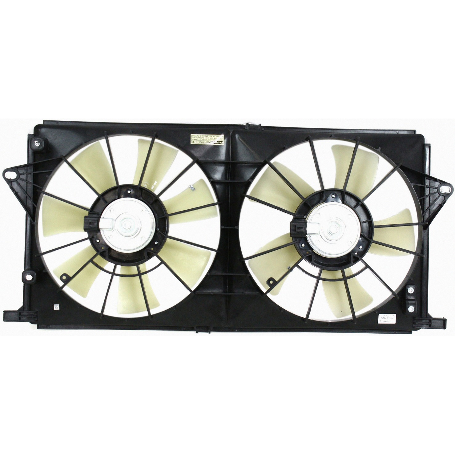 Dual Radiator And Condenser Fan Assembly For 06-11 Buick Lucerne, 06-11 Cadillac DTS