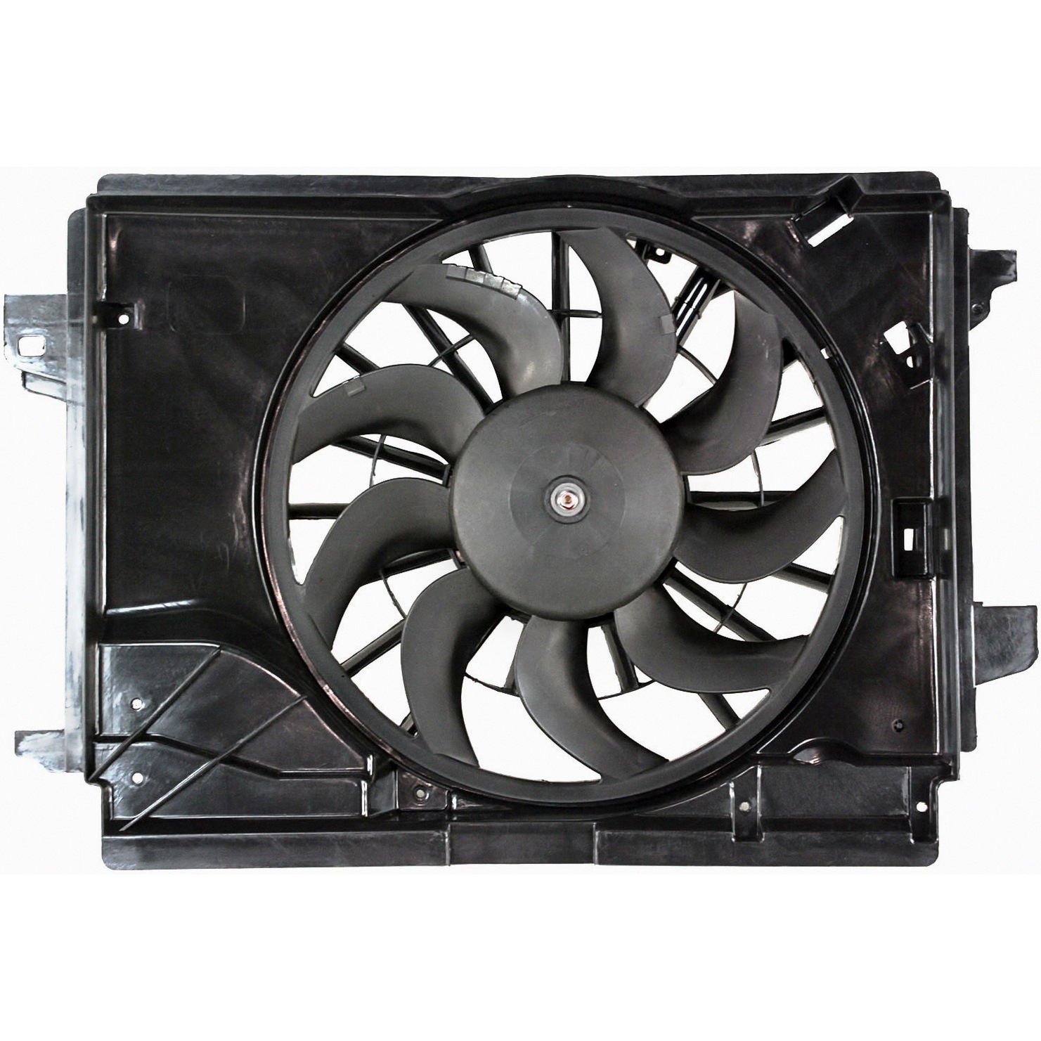 Dual Radiator And Condenser Fan Assembly For 06-09 Cadillac XLR, 05-13 Chevrolet Corvette