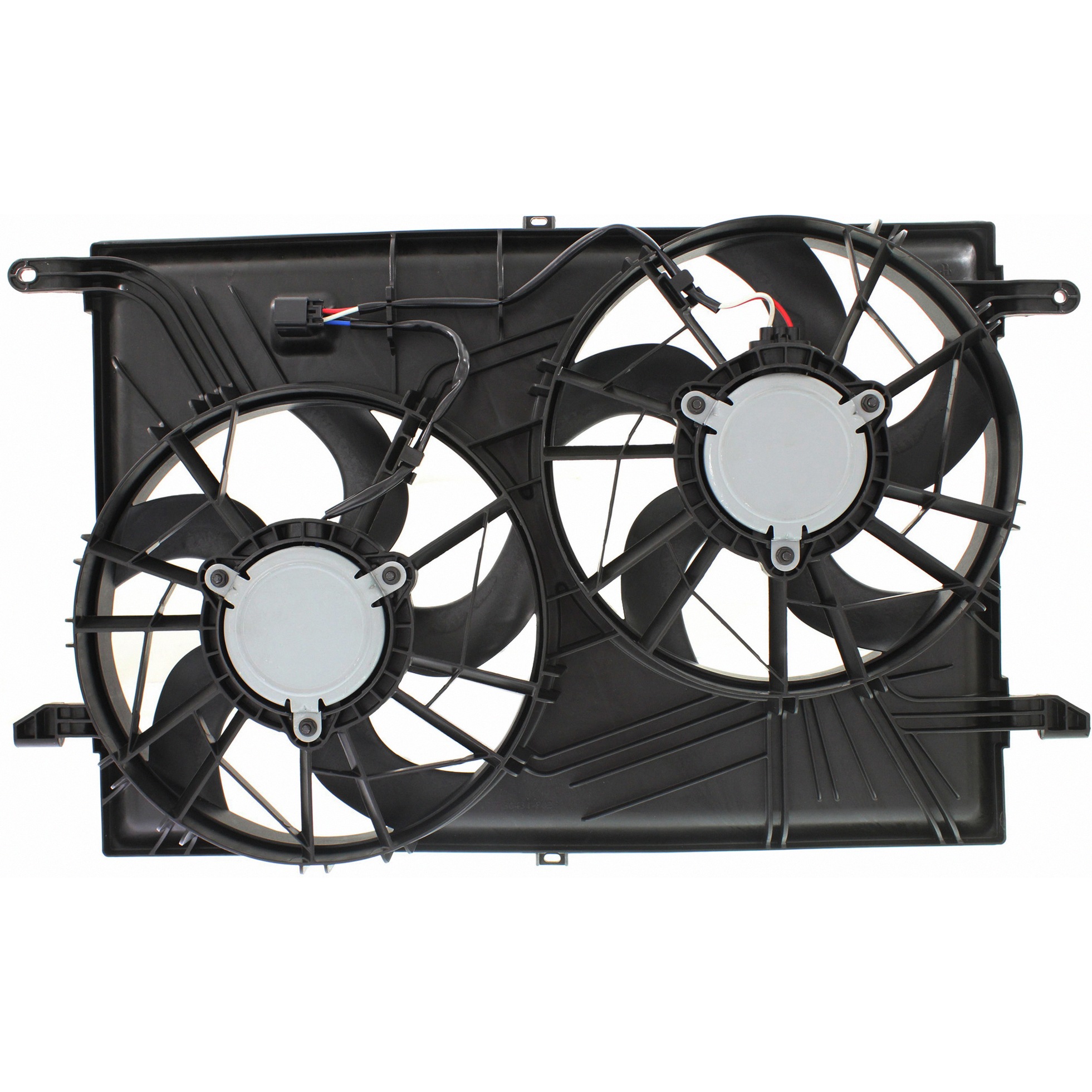 Dual Radiator And Condenser Fan Assembly For 2007-2017 Buick Chevrolet GMC Saturn