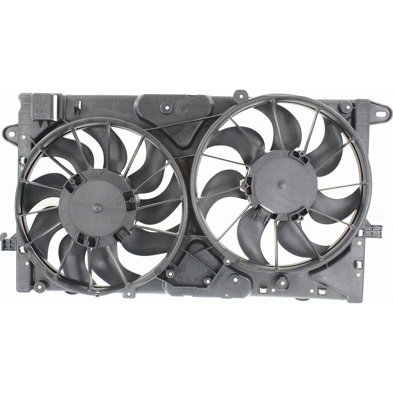 Dual Radiator And Condenser Fan Assembly For 2011-2019 Buick Chevrolet