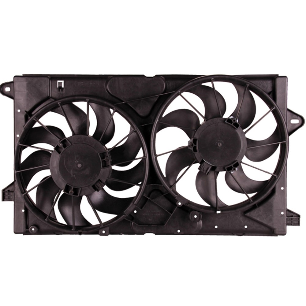 Dual Radiator And Condenser Fan Assembly For 11-16 Buick LaCrosse, 11-17 Buick Regal, 14-20 Chevrolet Impala, 13-14 Chevrolet Malibu