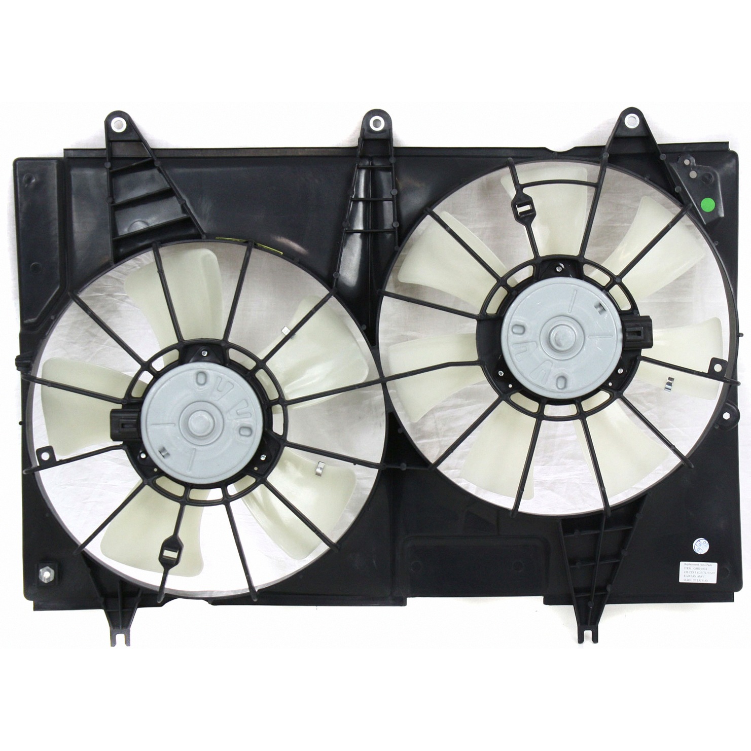 Dual Radiator And Condenser Fan Assembly For 04-07 Cadillac CTS