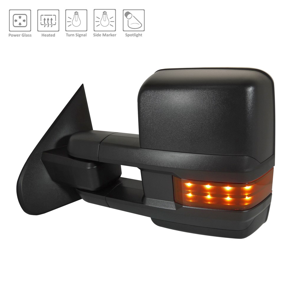 Left Driver Side Door Mirror For 15-17 Chevrolet Silverado 1500