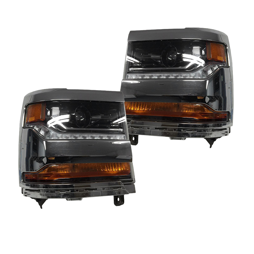 Headlight Set For 16-18 Chevrolet Silverado 1500, 19 Chevrolet Silverado 1500 LD