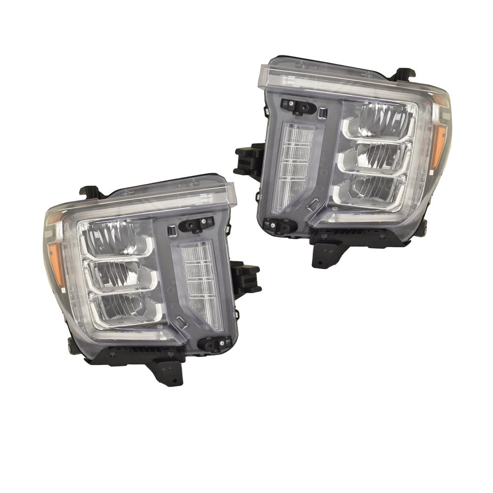 Headlight Set For 20-23 GMC Sierra 2500 HD, 20-23 GMC Sierra 3500 HD