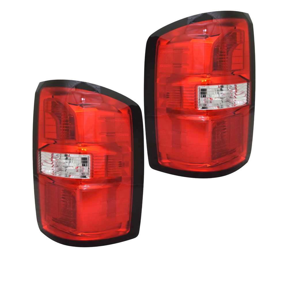 Tail Light Set For 16-18 GMC Sierra 1500, 16-19 GMC Sierra 2500 HD, 16-19 GMC Sierra 3500 HD