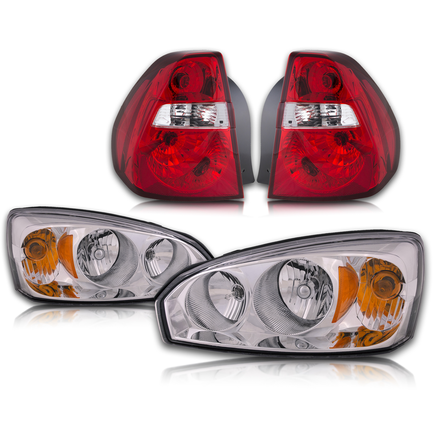 Headlight Set For 04-08 Chevrolet Malibu