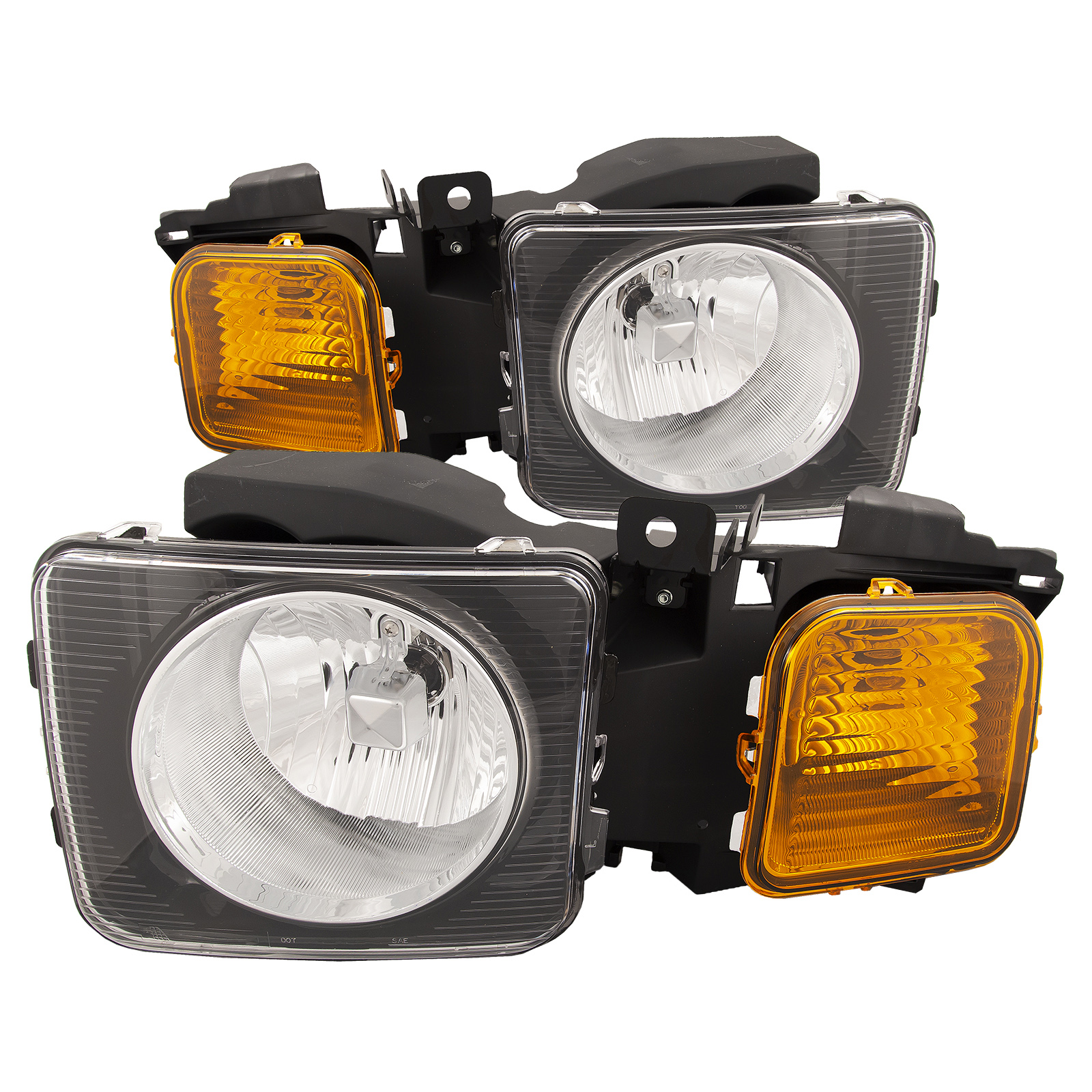Headlight Set For 06-10 Hummer H3, 09-10 Hummer H3T