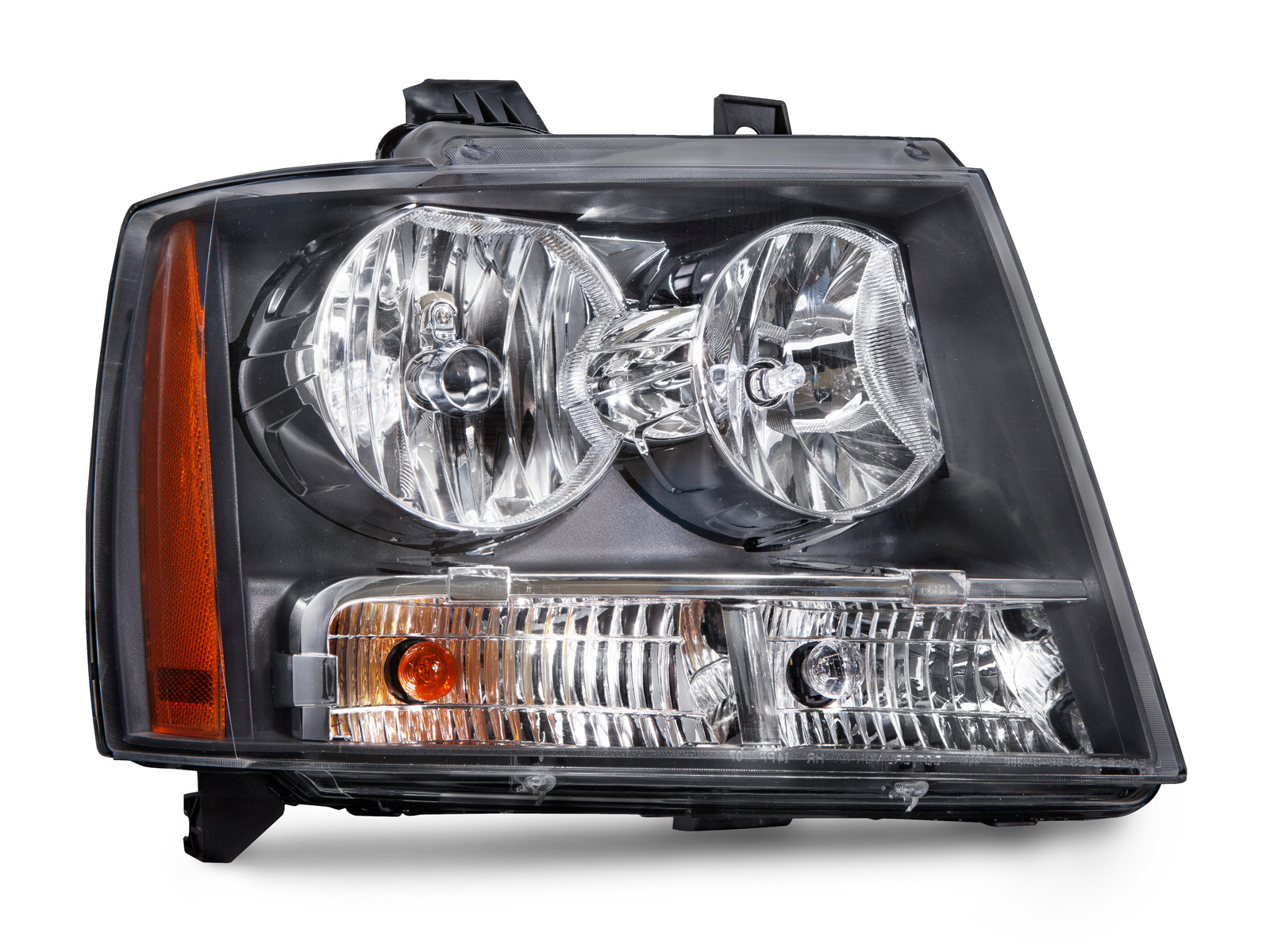 Right Passenger Side Headlight For 07-13 Chevrolet Avalanche, 07-14 Chevrolet Suburban 1500, 07-13 Chevrolet Suburban 2500, 07-14 Chevrolet Tahoe; CAPA Certified