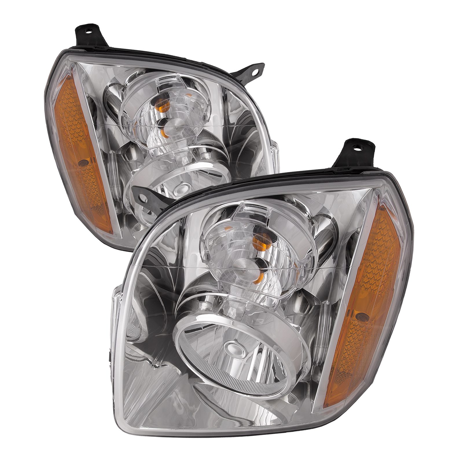 Headlight Set For 07-14 GMC Yukon