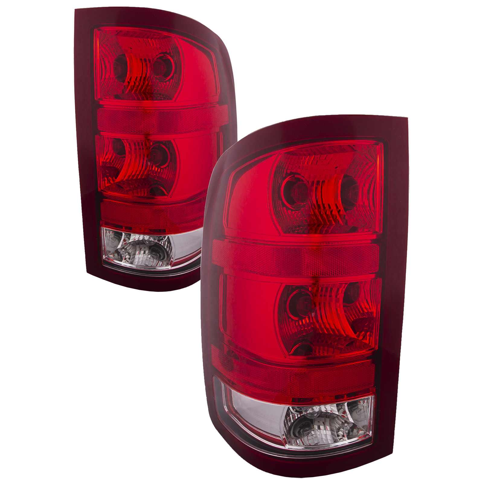 Tail Light Set For 07-13 GMC Sierra 1500, 07-10 GMC Sierra 2500 HD, 07-10 GMC Sierra 3500 HD