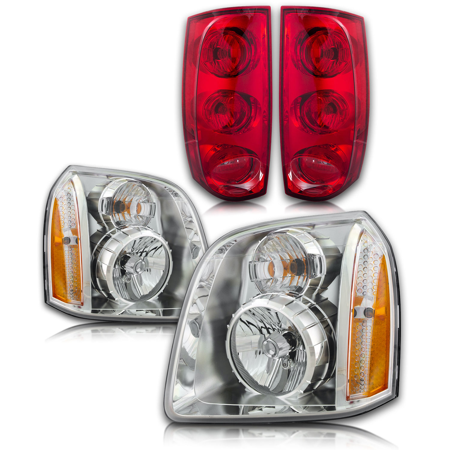 Headlight Set For 07-14 GMC Yukon, 07-14 GMC Yukon XL 1500