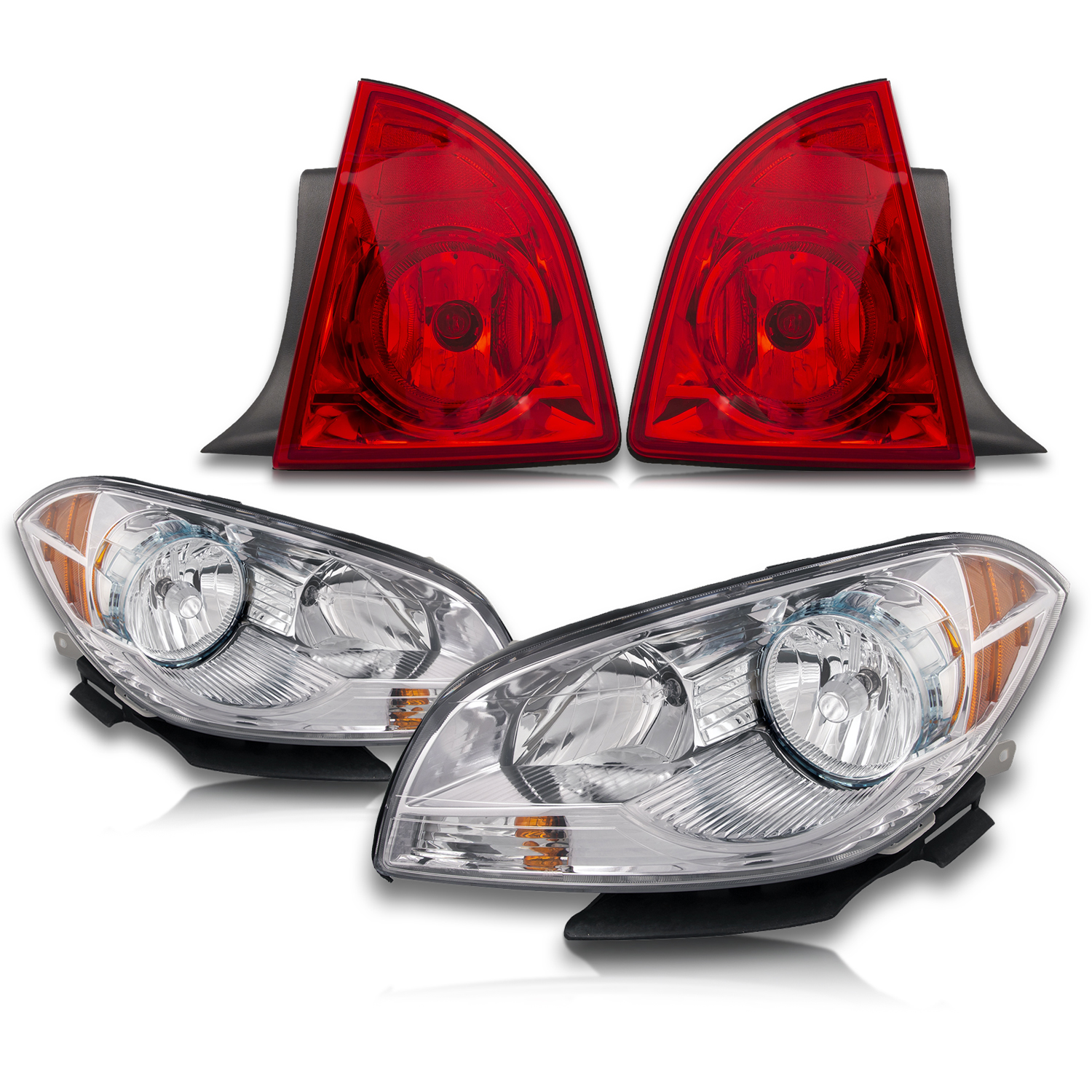 Headlight Set For 08-12 Chevrolet Malibu