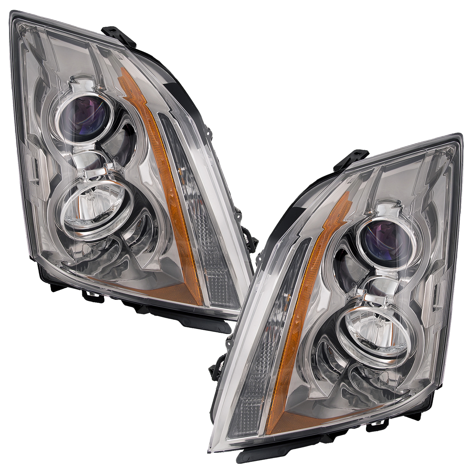 Headlight Set For 14 Cadillac CTS; CAPA Certified