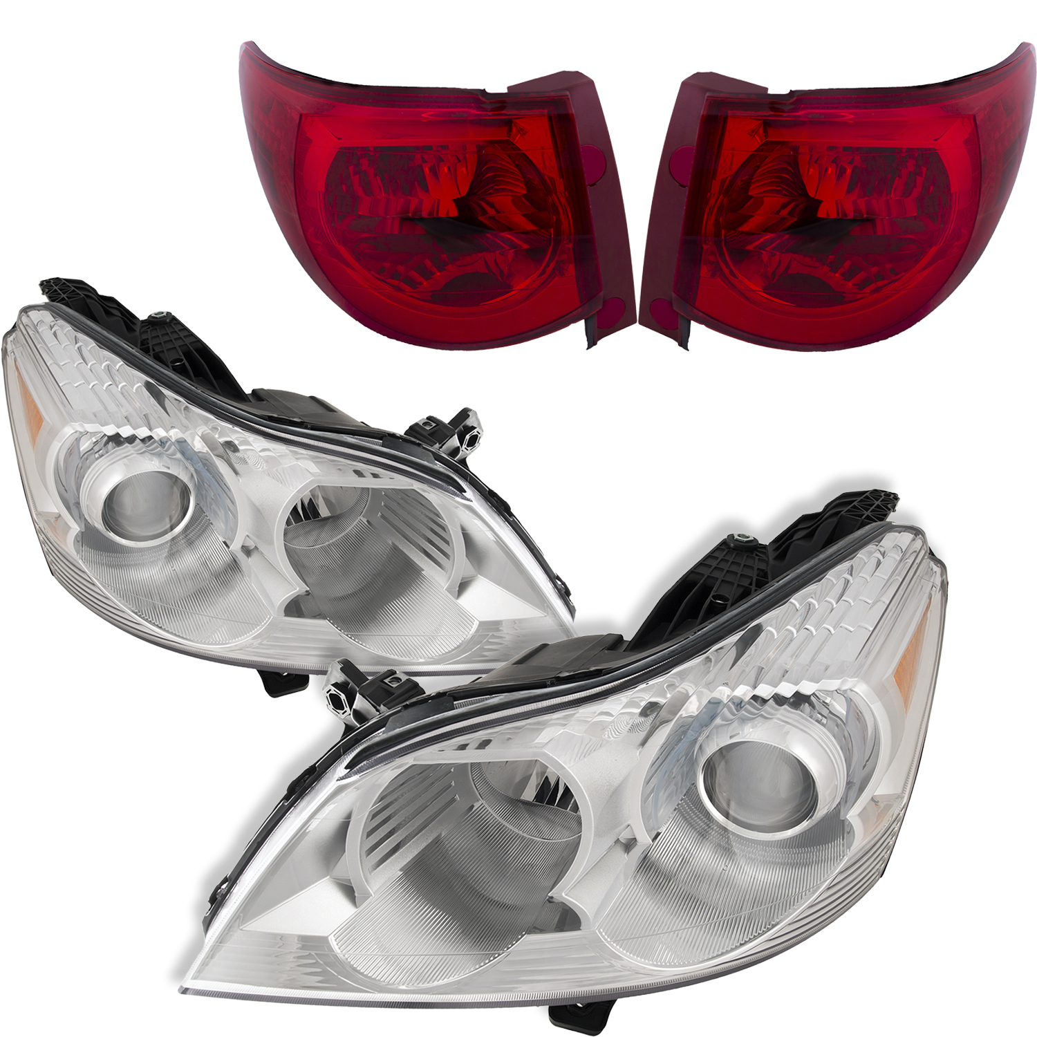 Headlight Set For 09-12 Chevrolet Traverse