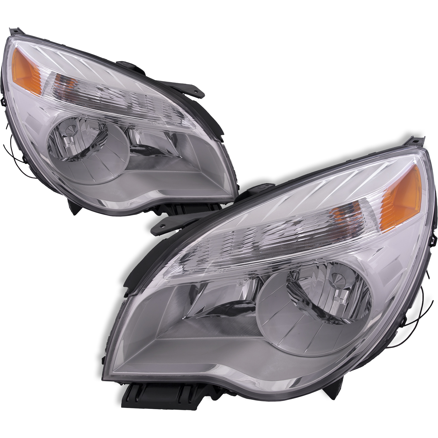 Headlight Set For 10-15 Chevrolet Equinox; CAPA Certified