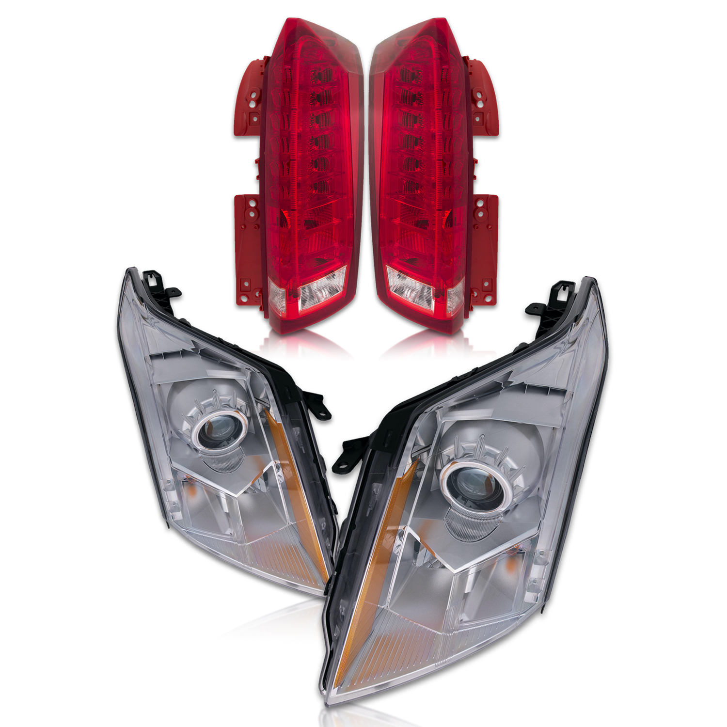 Headlight Set For 10-16 Cadillac SRX