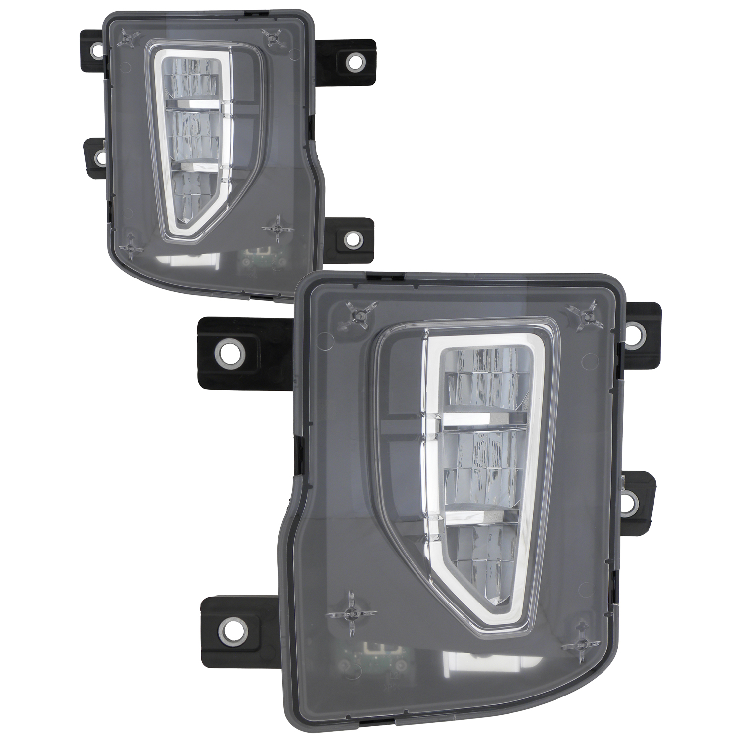 Fog Light Set For 16-18 Chevrolet Silverado 1500, 19 Chevrolet Silverado 1500 LD; CAPA Certified