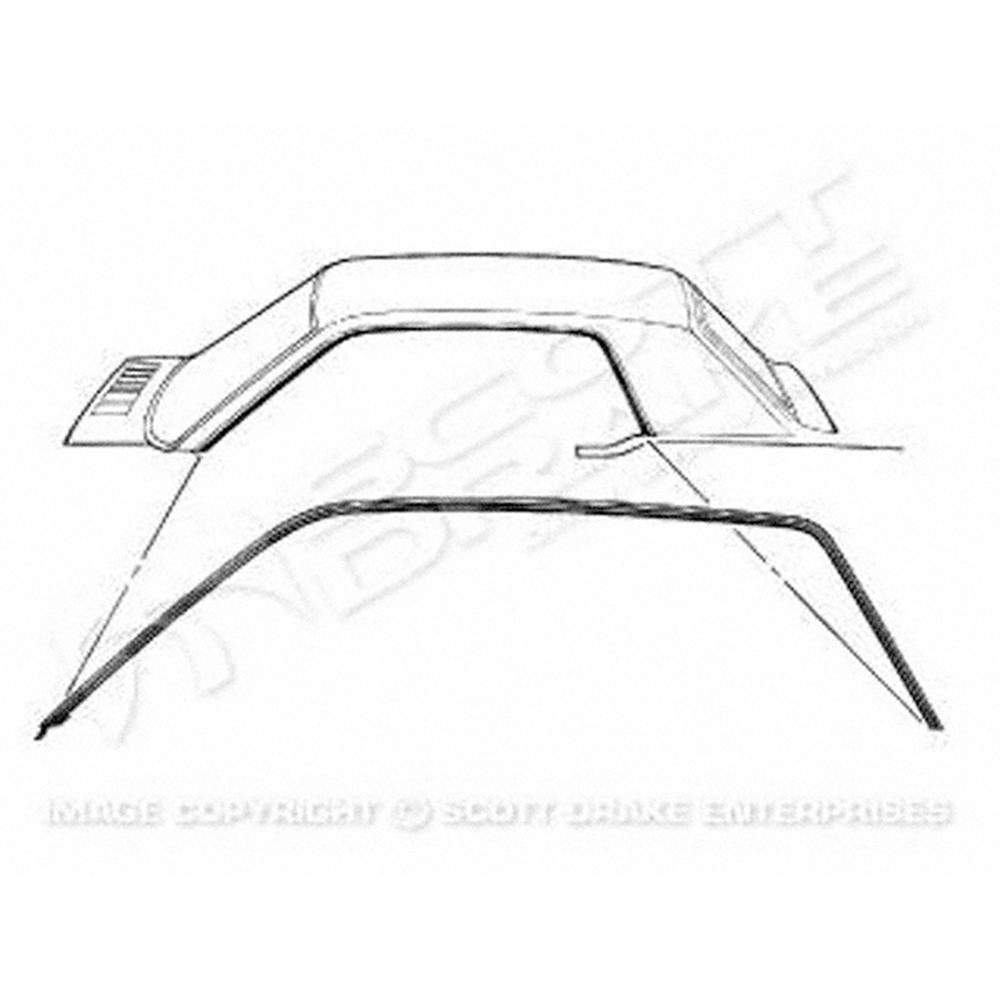 Roof Panel Set For 67-68 Ford GT40, 67-68 Ford Mustang