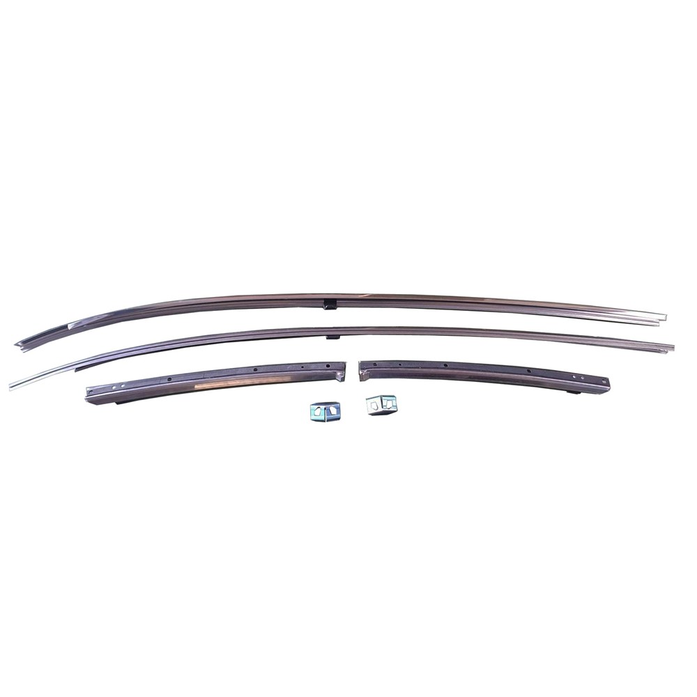 Stainless Steel Roof Rail Inner Weatherstrip Channel Set For 70-72 Chevrolet Chevelle