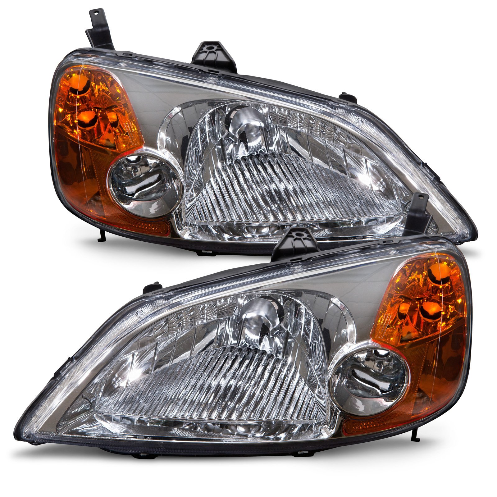 Headlight Set For 01-03 Honda Civic