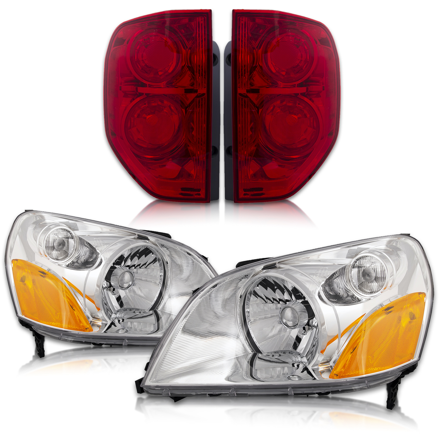 Headlight Set For 03-05 Honda Pilot