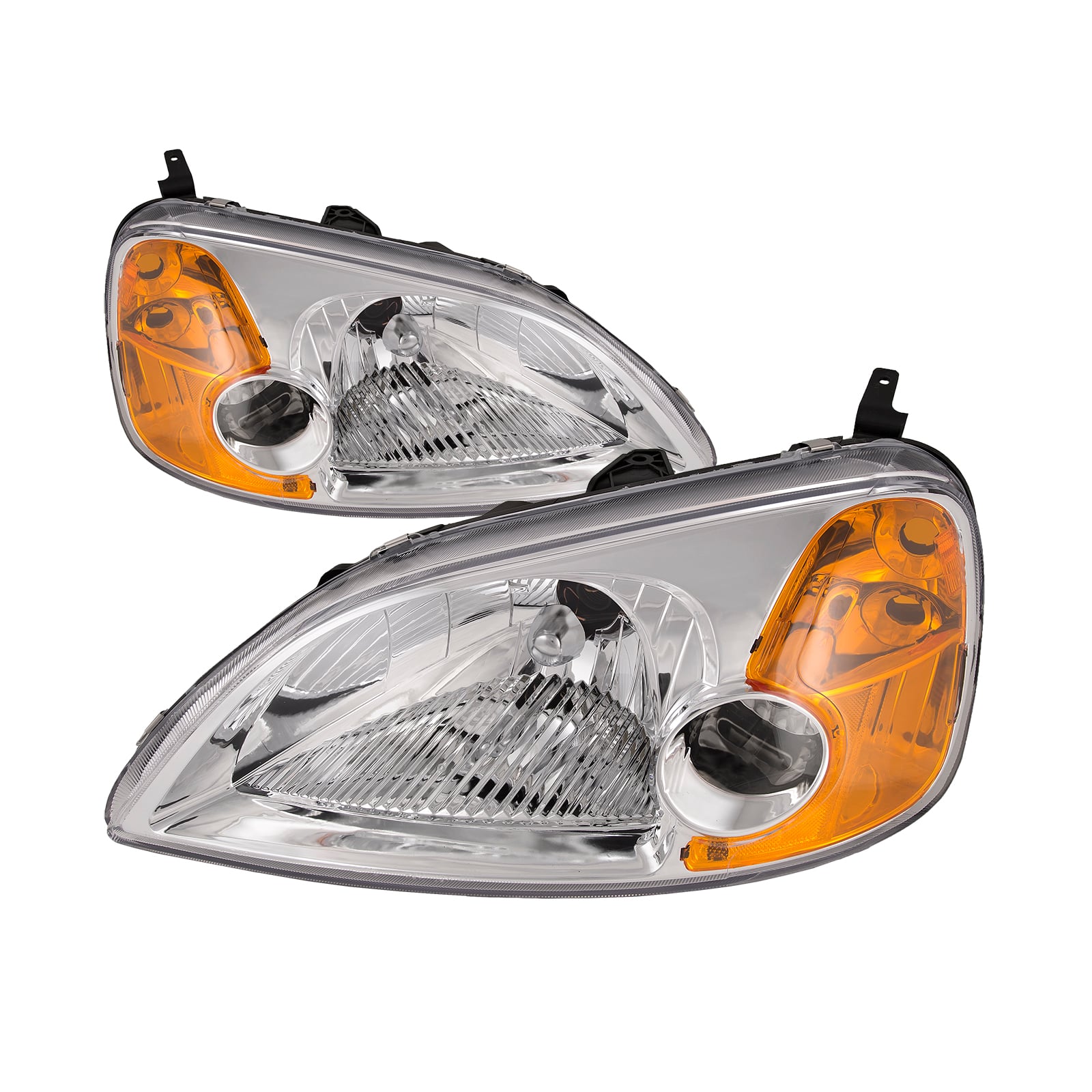 Headlight Set For 01-03 Honda Civic