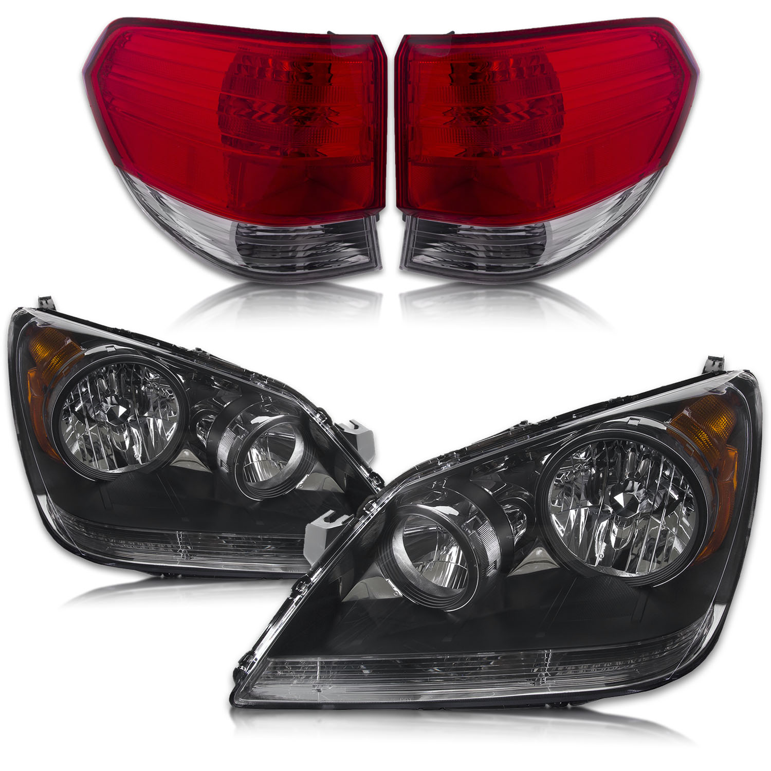 Headlight Set For 08-10 Honda Odyssey