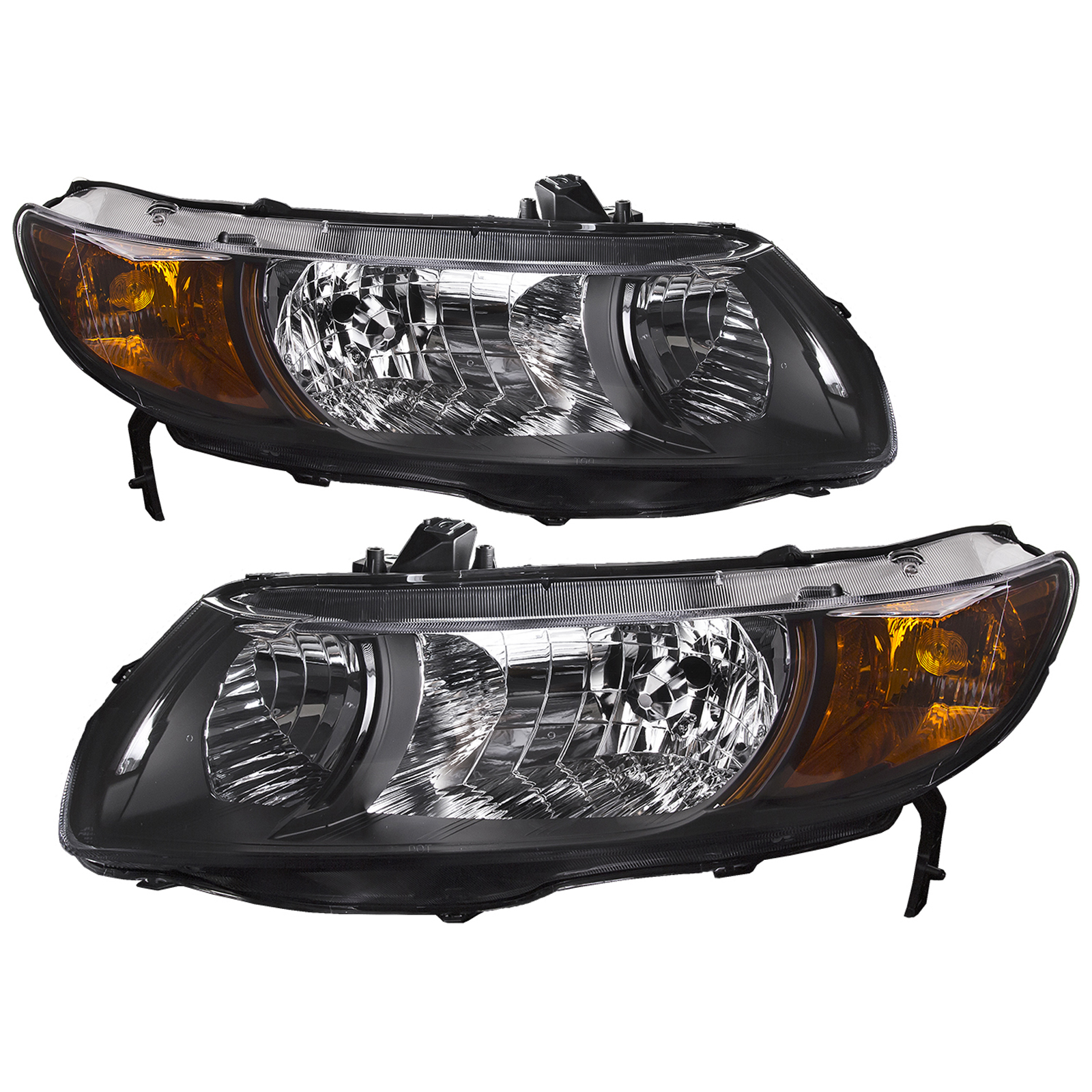 Headlight Set For 06-09 Honda Civic