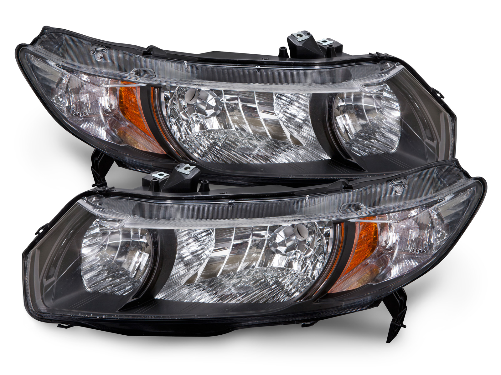 Headlight Set For 09-11 Honda Civic