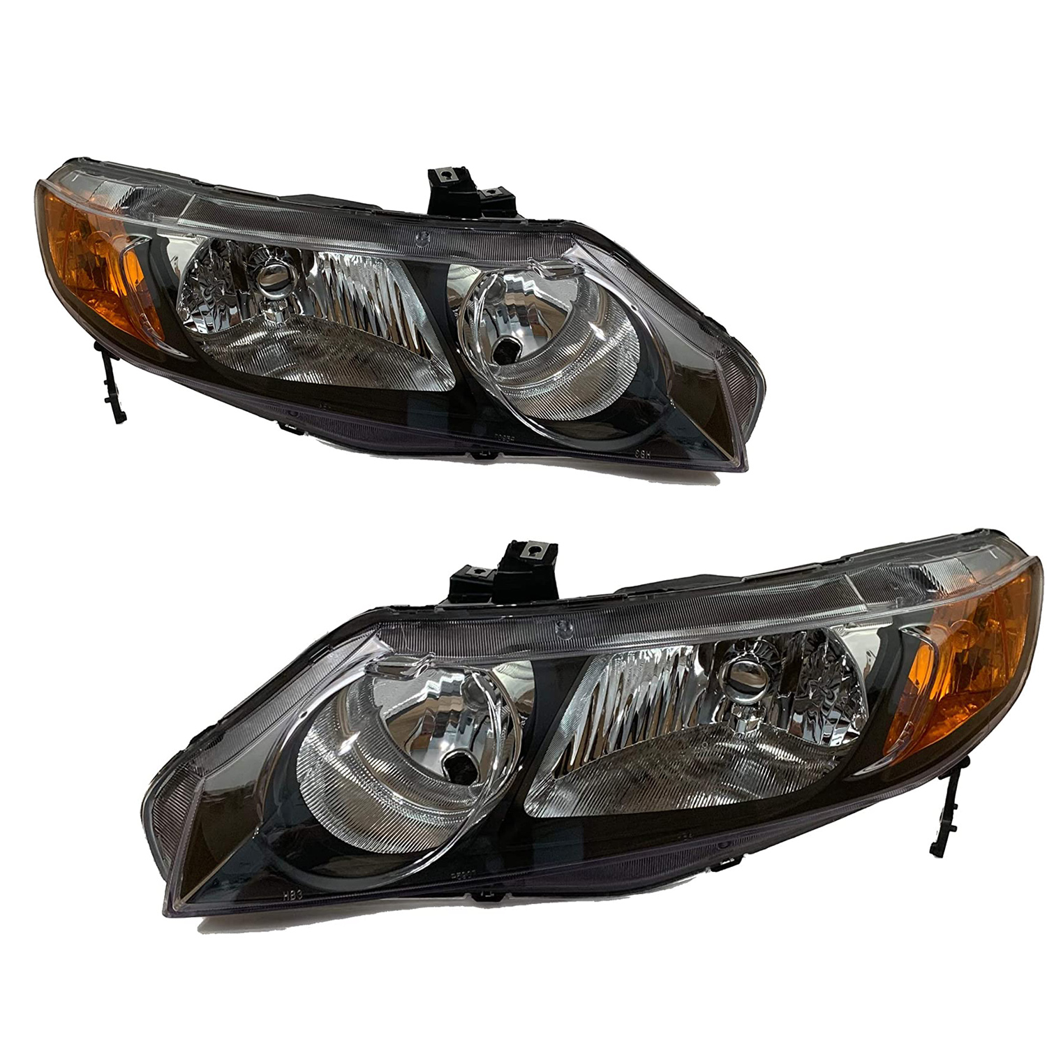 Headlight Set For 06-08 Honda Civic; CAPA Certified