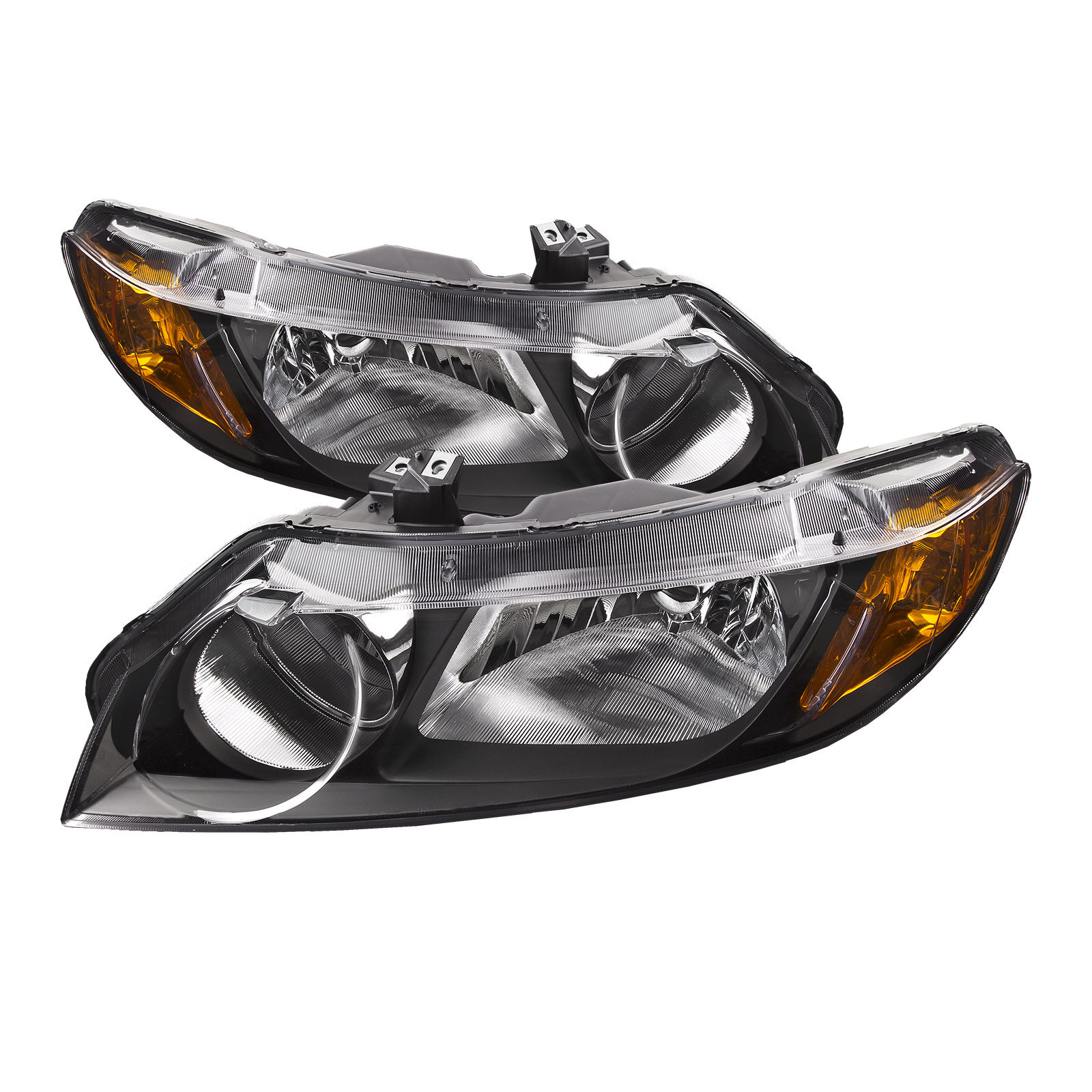 Headlight Set For 06-08 Honda Civic