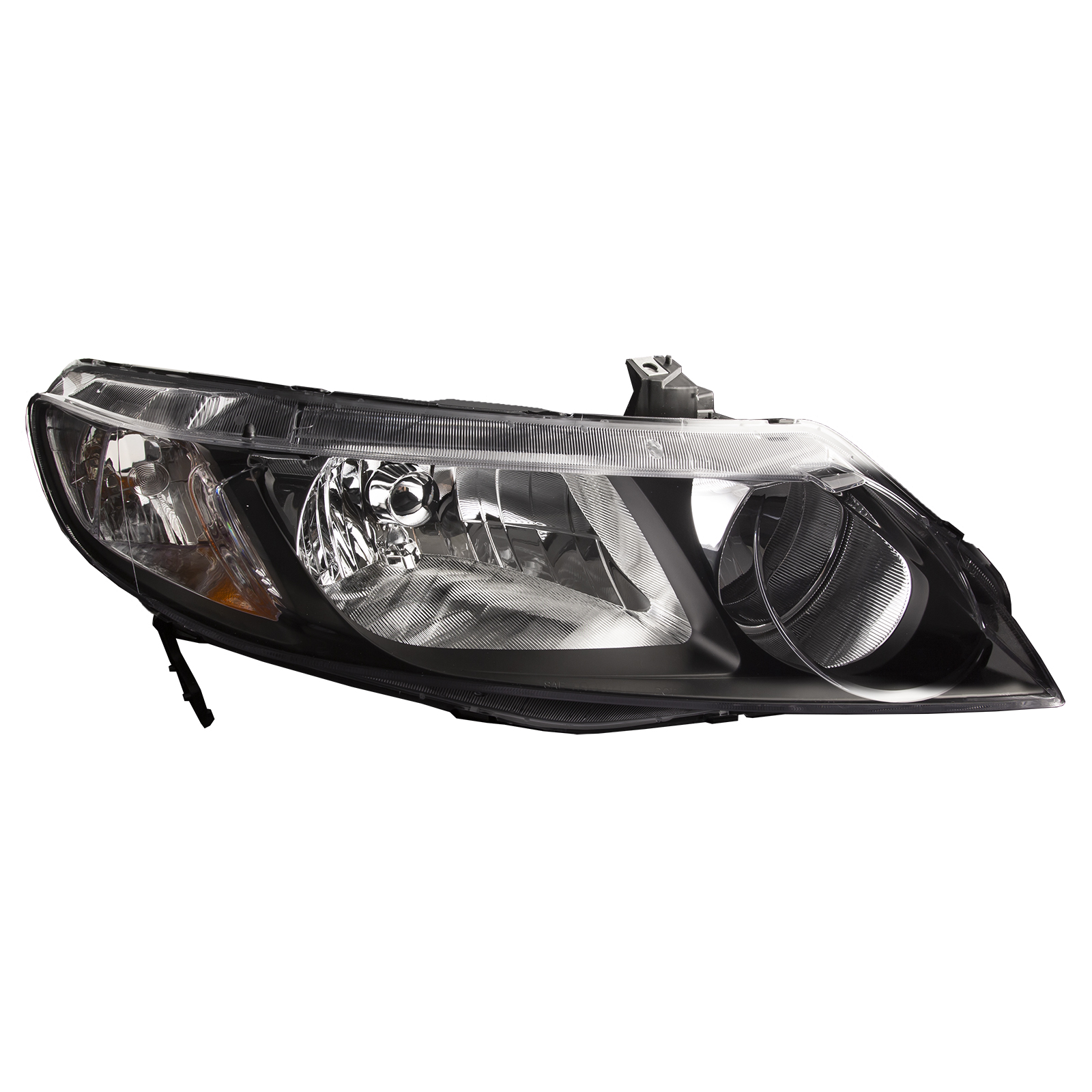 Right Passenger Side Headlight For 06-11 Honda Civic; CAPA Certified