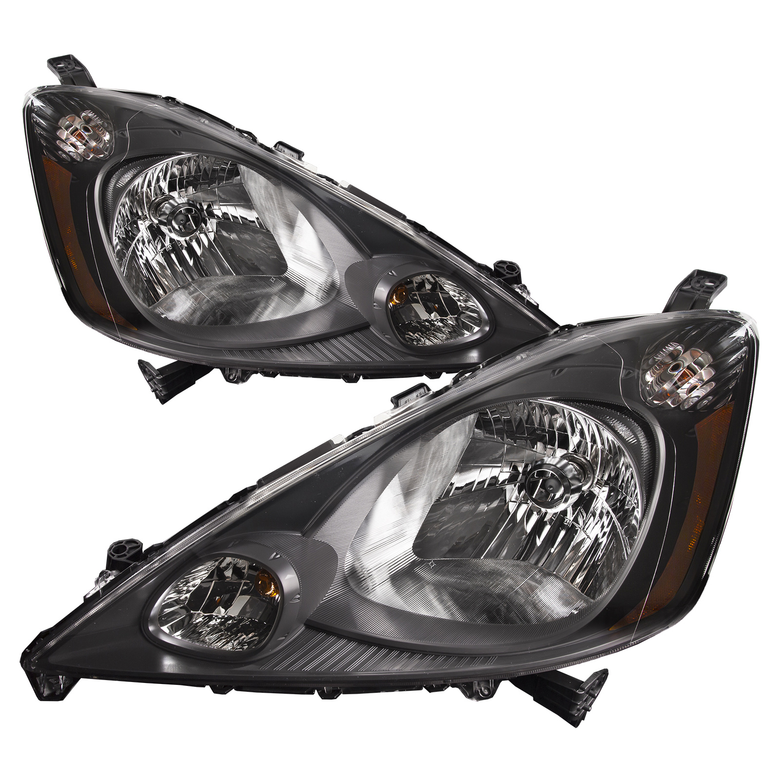 Headlight Set For 09-14 Honda Fit; CAPA Certified