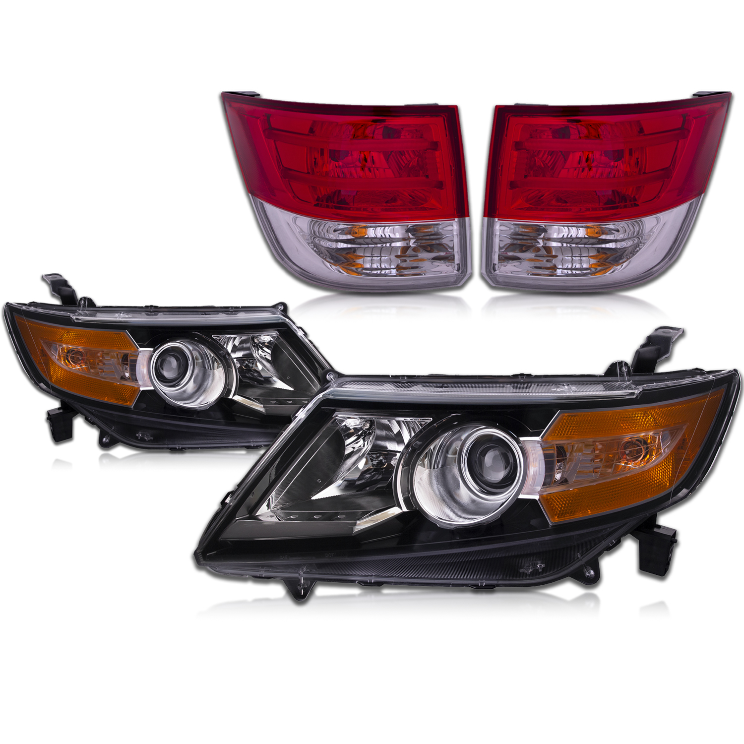 Headlight Set For 14-17 Honda Odyssey