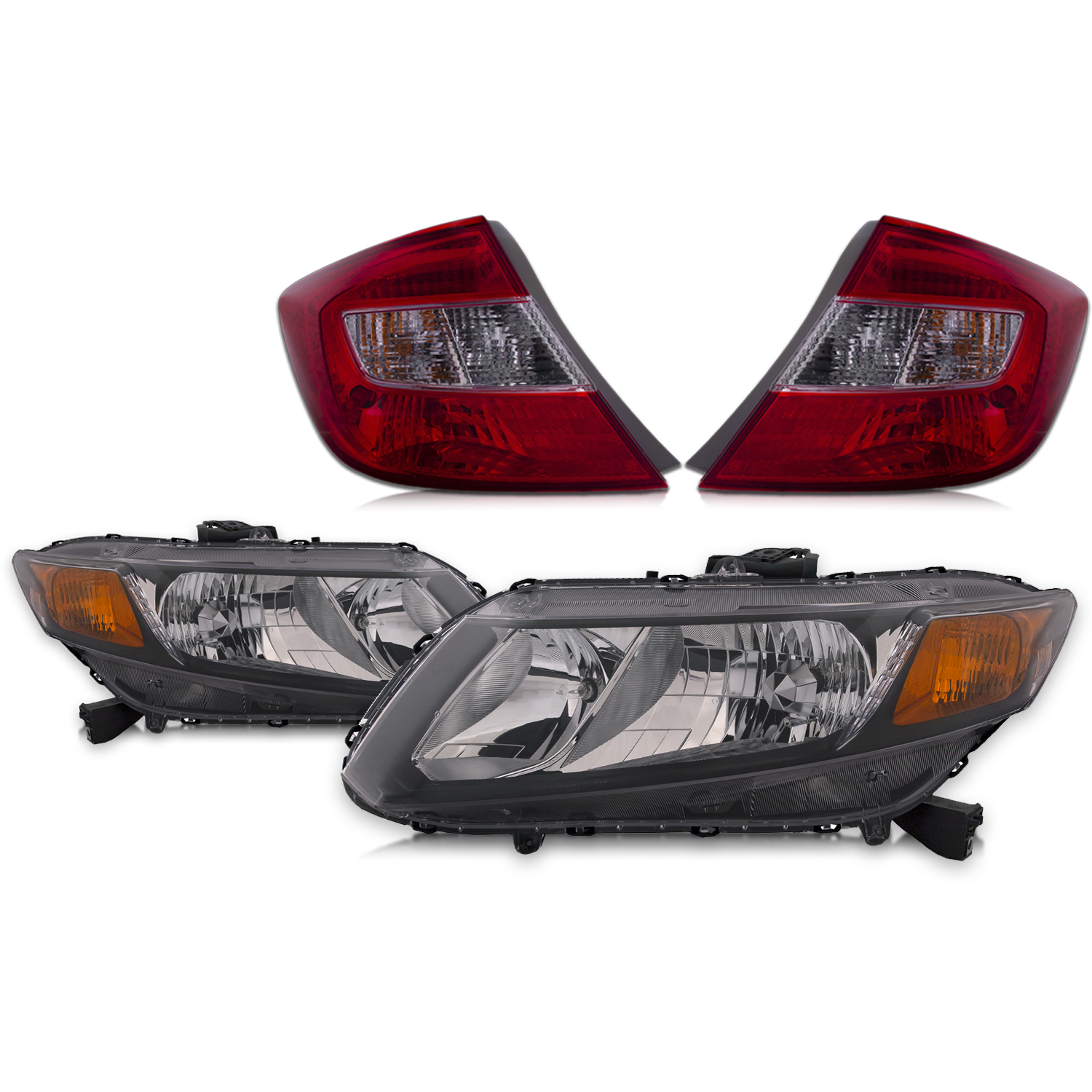 Headlight Set For 12 Honda Civic