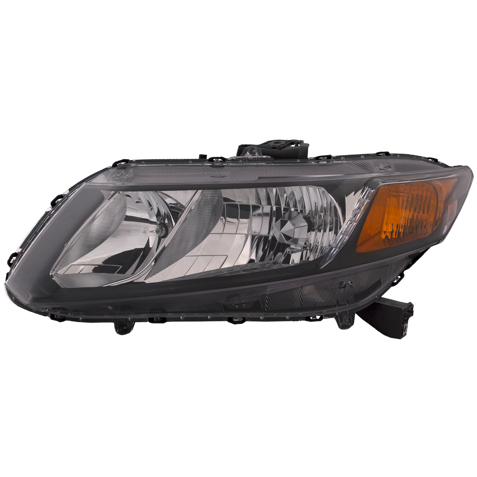 Right Passenger Side Headlight For 12 Honda Civic; CAPA Certified