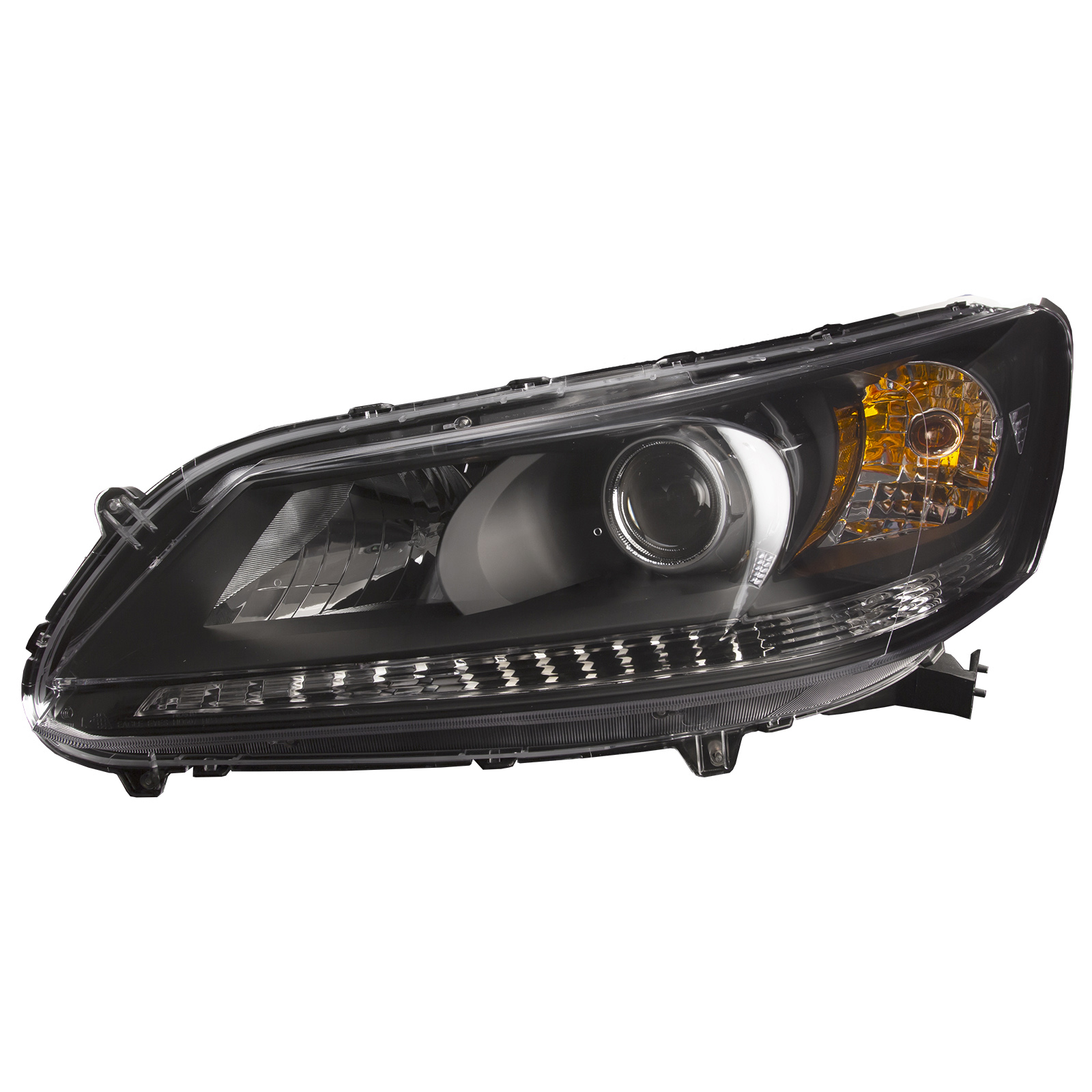 Left Driver Side Headlight For 13-15 Honda Accord; CAPA Certified